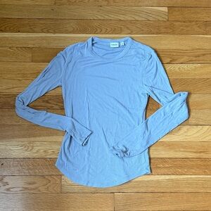 Aritzia Light Blue Long Sleeve Tee